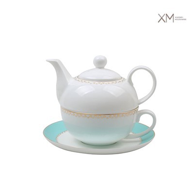 Kaulų porceliano arbata vienam, porcelianinis arbatinukas, porceliano arbatos puodelis